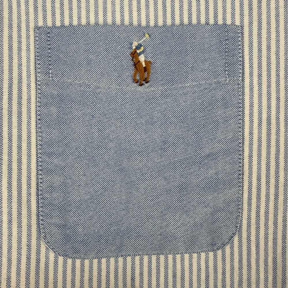 Ralph Lauren Button-Down Boys XL 18-20 Colorblock Multi-Color EUC